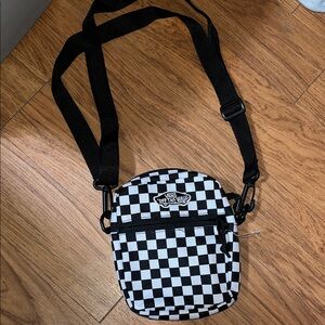 Vans Checkered Black and White Belt Bag